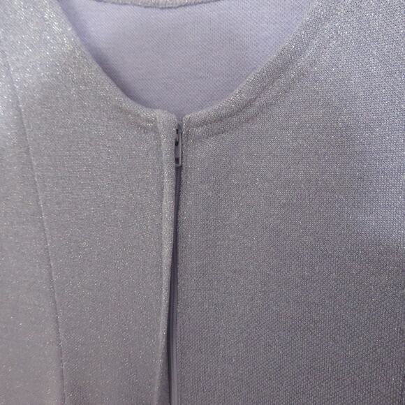 Jessica McClintock Gunne Sax 10 Light Purple Shimmer Dress Vintage - Picture 6 of 8